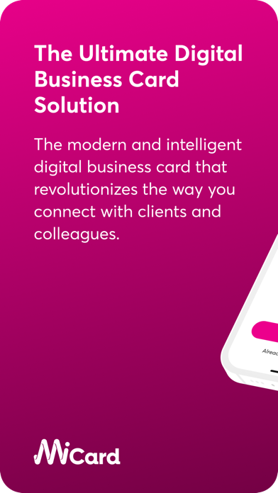 MiCard App iPhone screenshot 1 - Business app