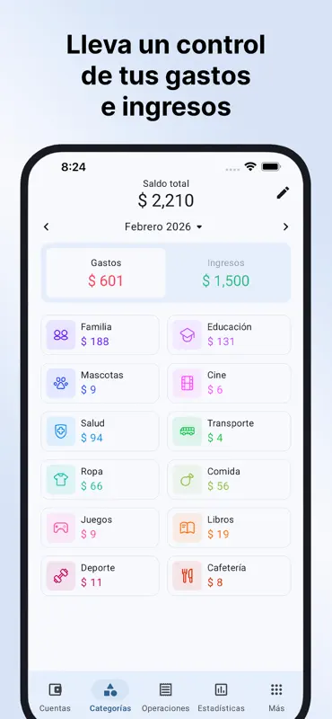 Sumlio: Gastos y Presupuesto screenshot 1 of 8