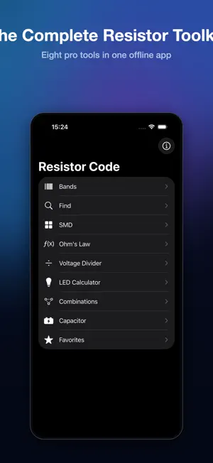 Resistor Calculator & Ohms Law screenshot 1