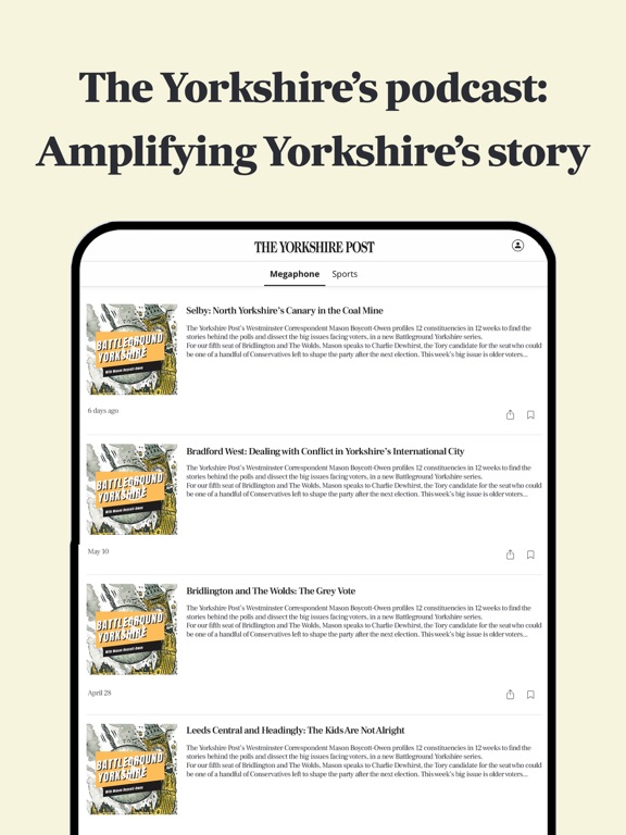 The Yorkshire Post Newspaper iPad screenshot 7 - News app