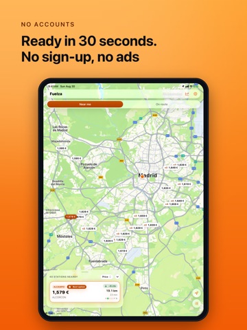 Fuelza iPad screenshot