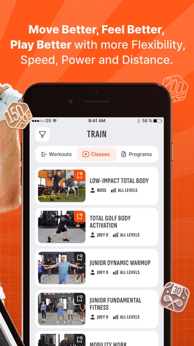 Golf Fitness by HIT IT GREAT® Screenshot