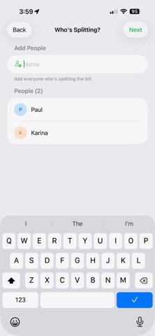 TabSplits screenshot