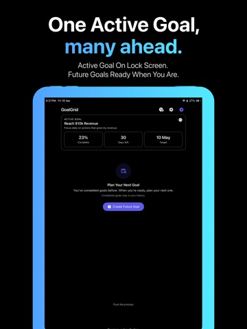 GoalGrid: Progress Wallpaper iPad screenshot