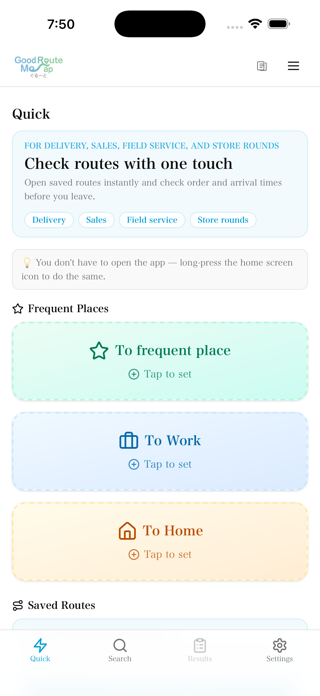 Go(od)Route - Route Optimizer Screenshot 2 of 6