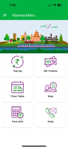 Namma Metro-BMRCL official app iPhone screenshot 1