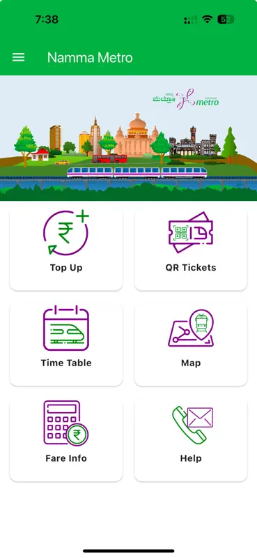 Namma Metro-BMRCL official app screenshot 1 of 3