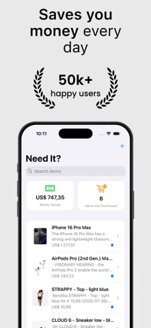 Pause Your Shopping | Need It? Screenshot 1 of 5
