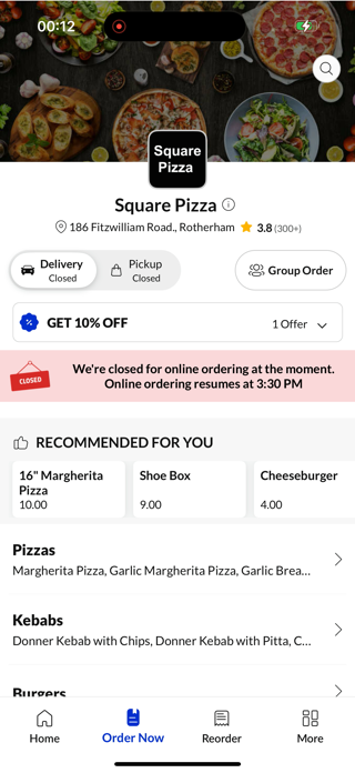 Square Pizza Rotherham Screenshot 2 of 4