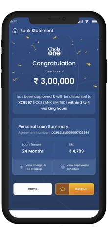 Chola One: Digital Lending App iPhone screenshot 6