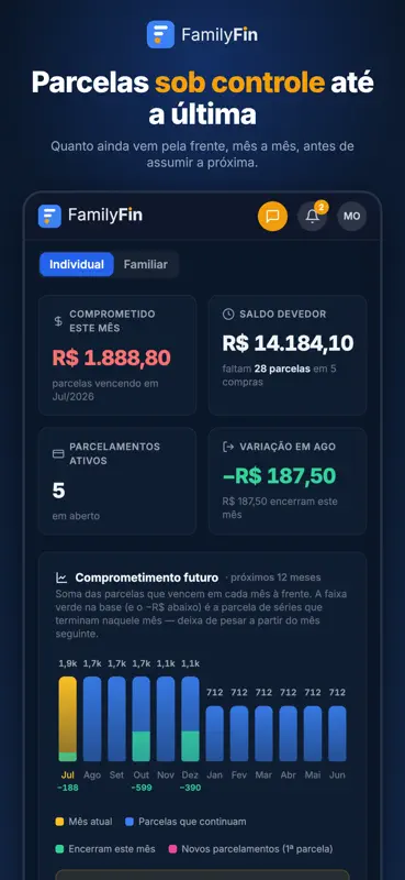FamilyFin: Controle Financeiro screenshot 5 of 6