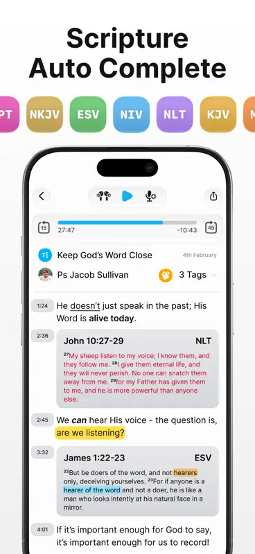 Spirit Notes: Sermon & Bible screenshot 2 of 7