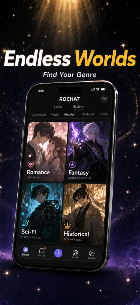 Rochat - AI Чат с Персонажами screenshot 2
