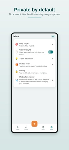 Upright: POTS Symptom Tracker Screenshot 8 of 8