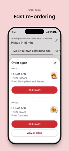 Shake Shake Seafood Monroe iPhone screenshot