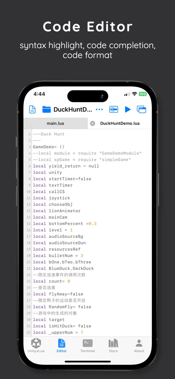 #2. U Game Engine + xLua (iOS) 由: 盼军 崔