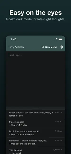 Tiny Memo: Simple Notes screenshot 4