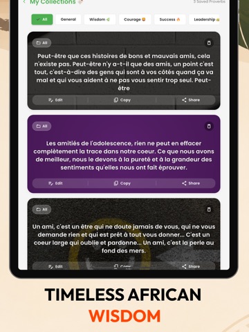 African Proverbs and Quotes iPad screenshot