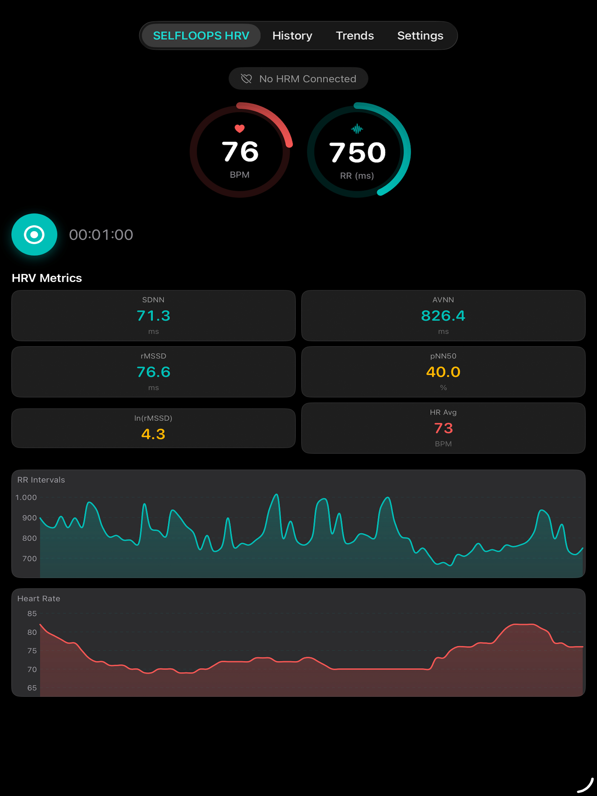 SelfLoops HRV screenshot 6