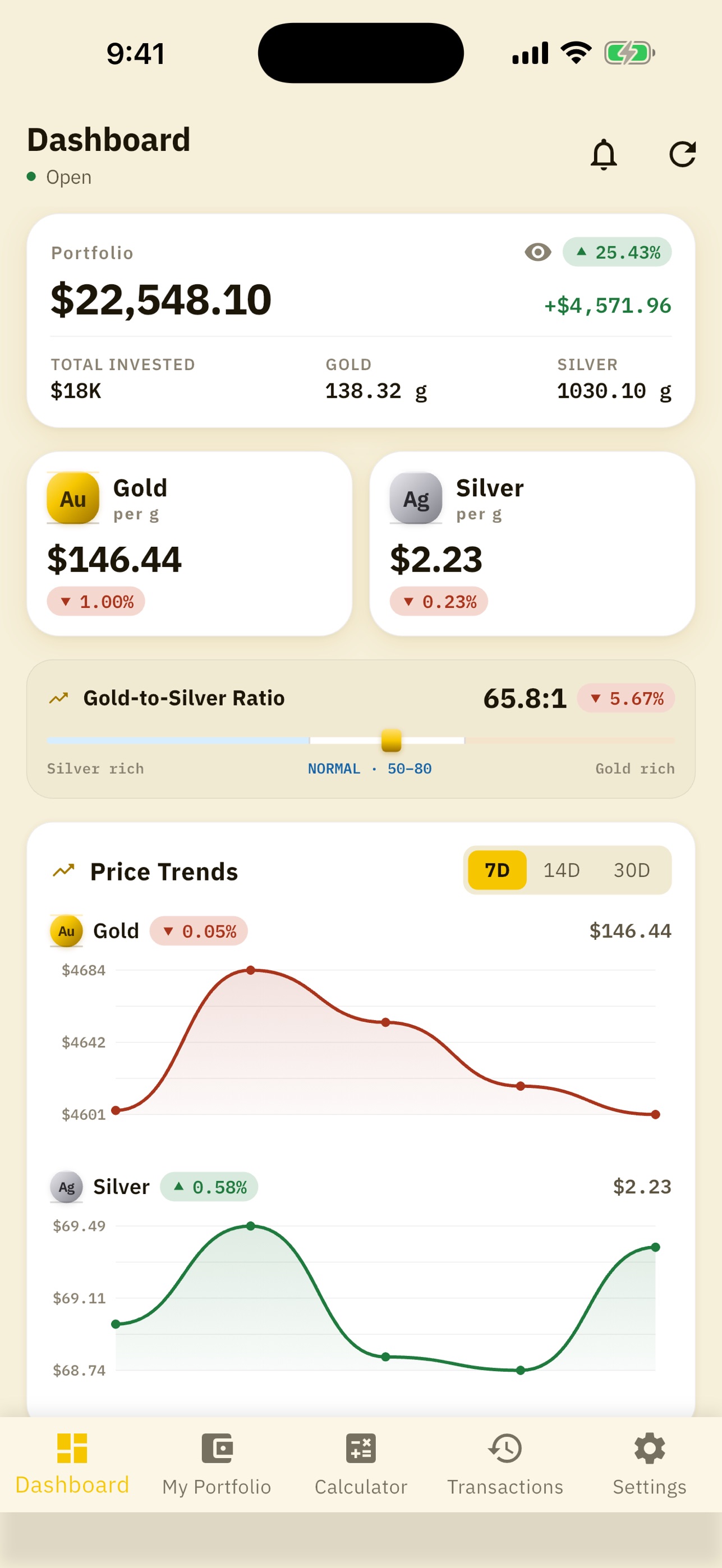 Screenshot 1 of Goldsense