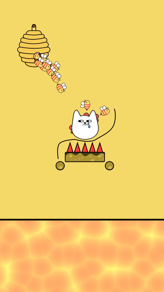 #4. Save the Cat - Bee Attack (iOS) Podle: Anuj Mishra