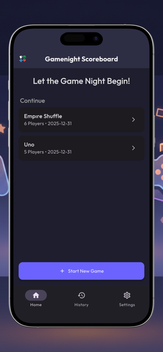 Scoreboard for GameNight Screenshot 3 of 4