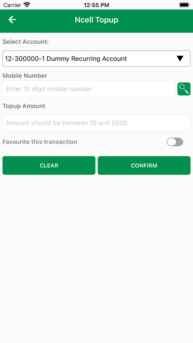 Public Health Smart Banking Screenshot