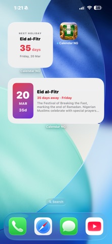 Calendar NG iPhone screenshot