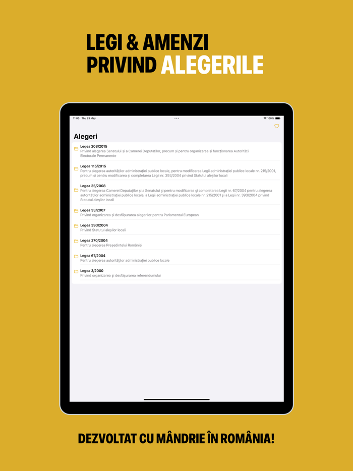 Alegeri Legi  Amenzi