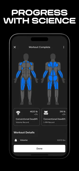 MacroFactor Workouts : capture d’écran 7 sur 9