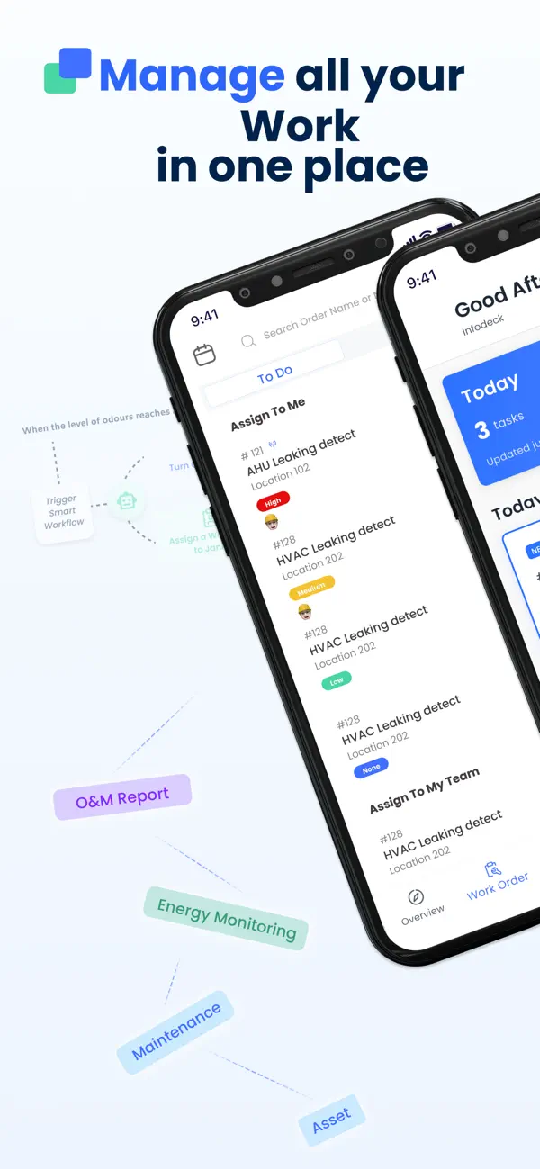 Screenshot #1 pour infodeck.io - Intelligent CMMS