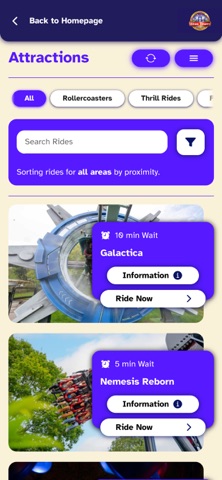 Merlin Ride Access Pass iPhone screenshot 4