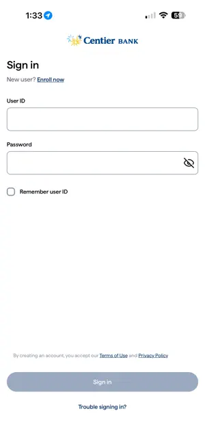 Centier Bank screenshot 2