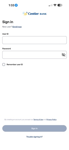 Centier Bank screenshot
