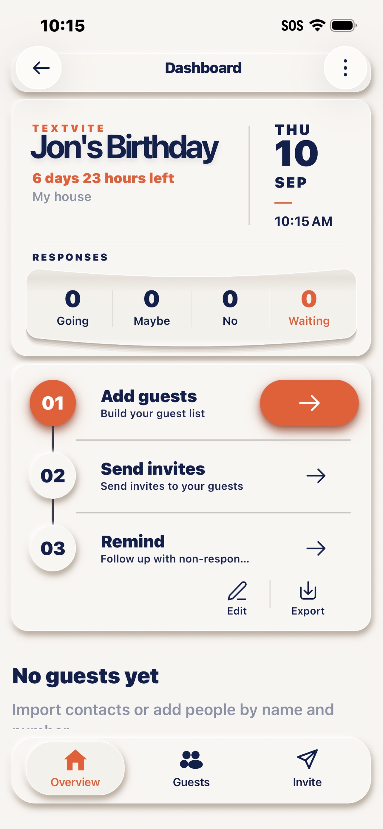 Screenshot 2 of TextVite Invites