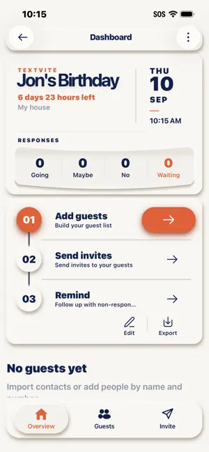 TextVite Invites screenshot 2