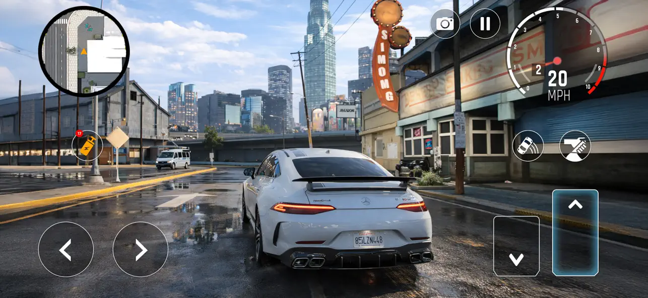 Screenshot #2 pour Car Driving City Racing Games