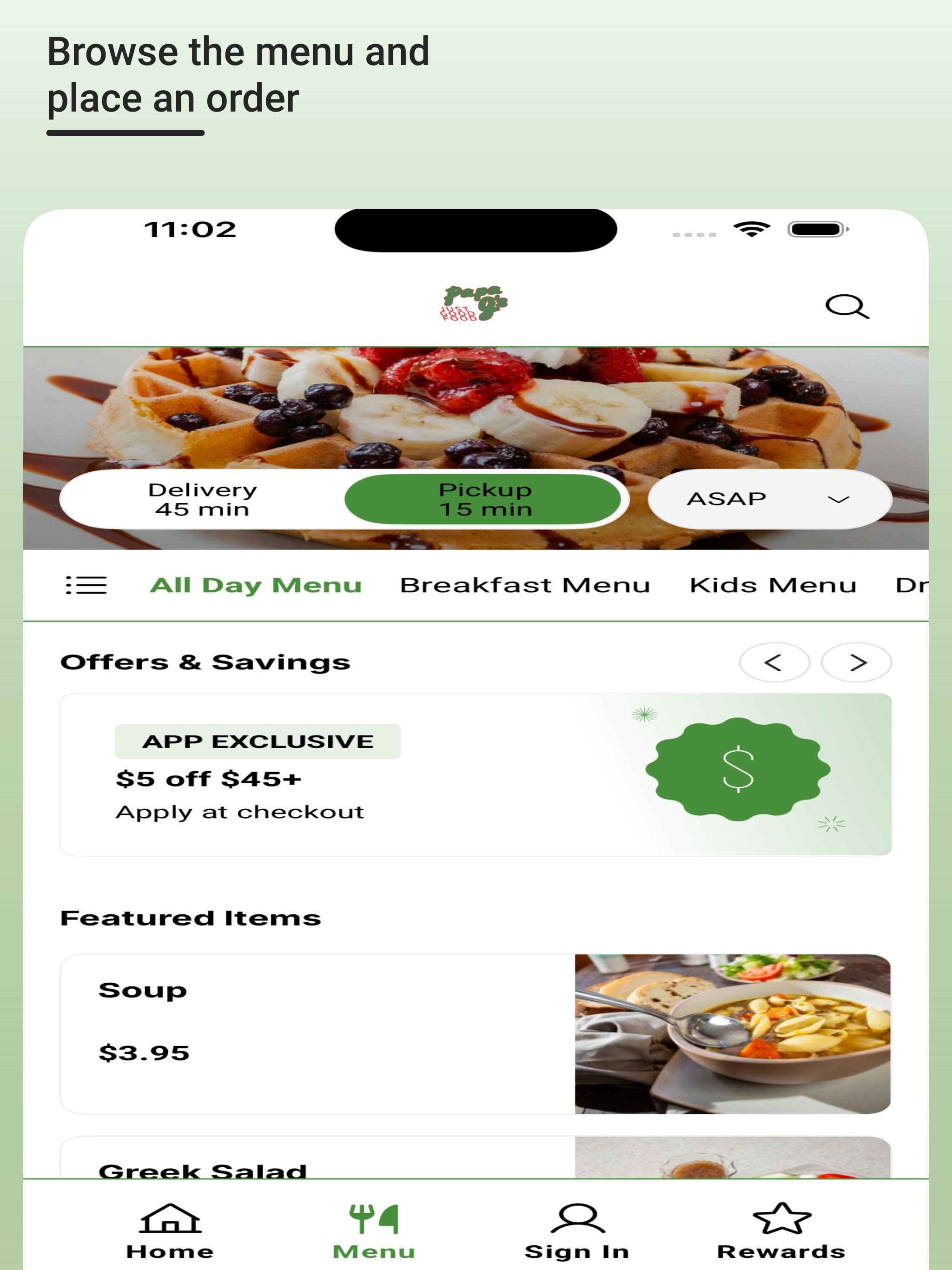 Papa G’s App screenshot 9
