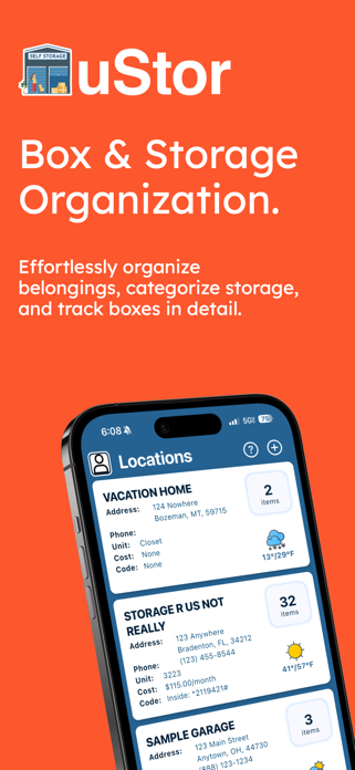 uStor: Box Organization Screenshot 1 of 10