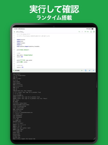 シンプルPython iPad screenshot 2