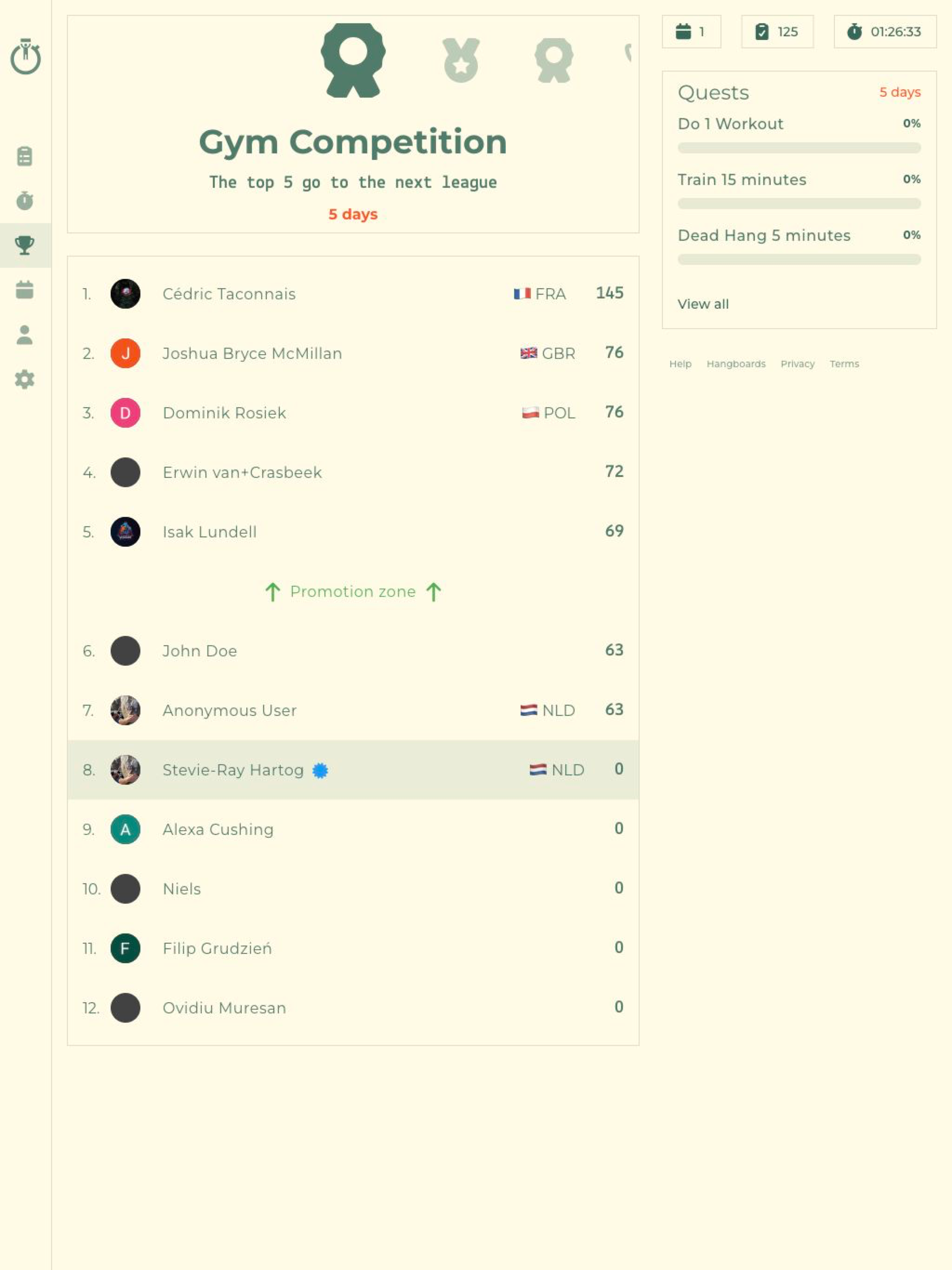HangTime - Hangboard Training screenshot 15