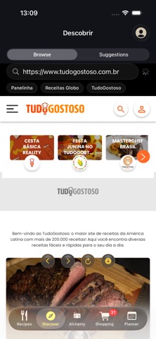 OAlquimista — Recipe Book iPhone screenshot