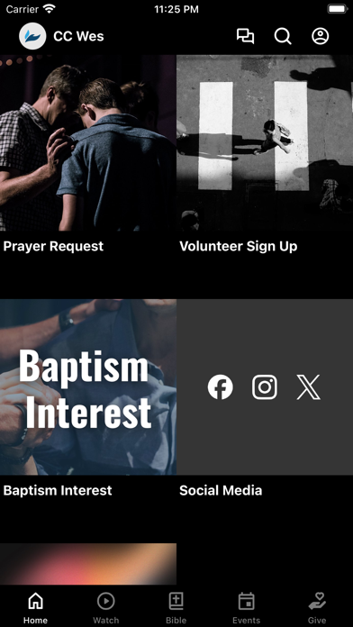 Clay Center Wesleyan app screenshot