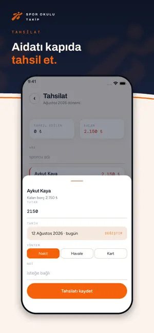 Spor Okulu Yönetim screenshot 3