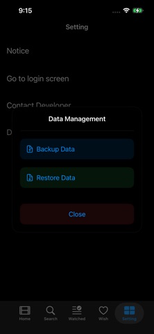 SceneNote - Movie Tracker iPhone screenshot