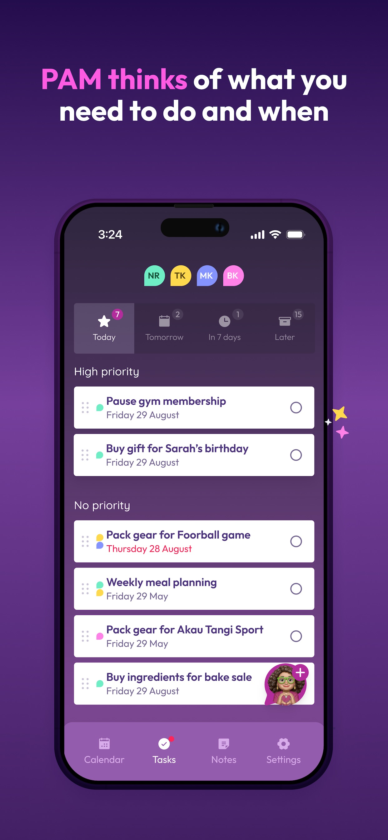 PAM: Smart Family Planner screenshot 5