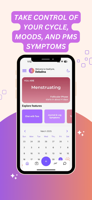 PMDD Tracker: HealCycle Screenshot 1 of 7
