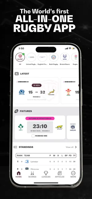 The Rugby App ™ screenshot 1