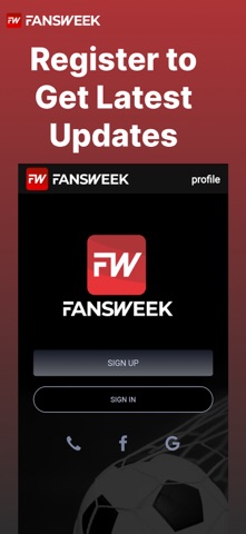 Fansweek iPhone screenshot
