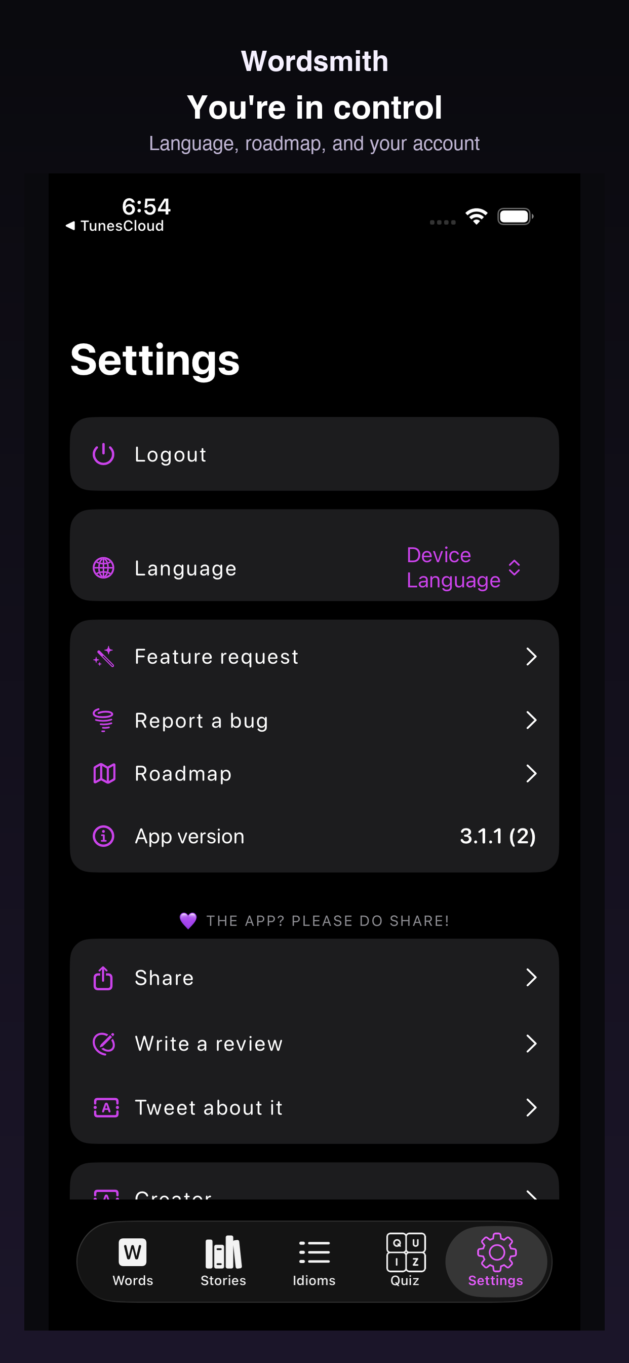WordSmith: A Word List screenshot 10